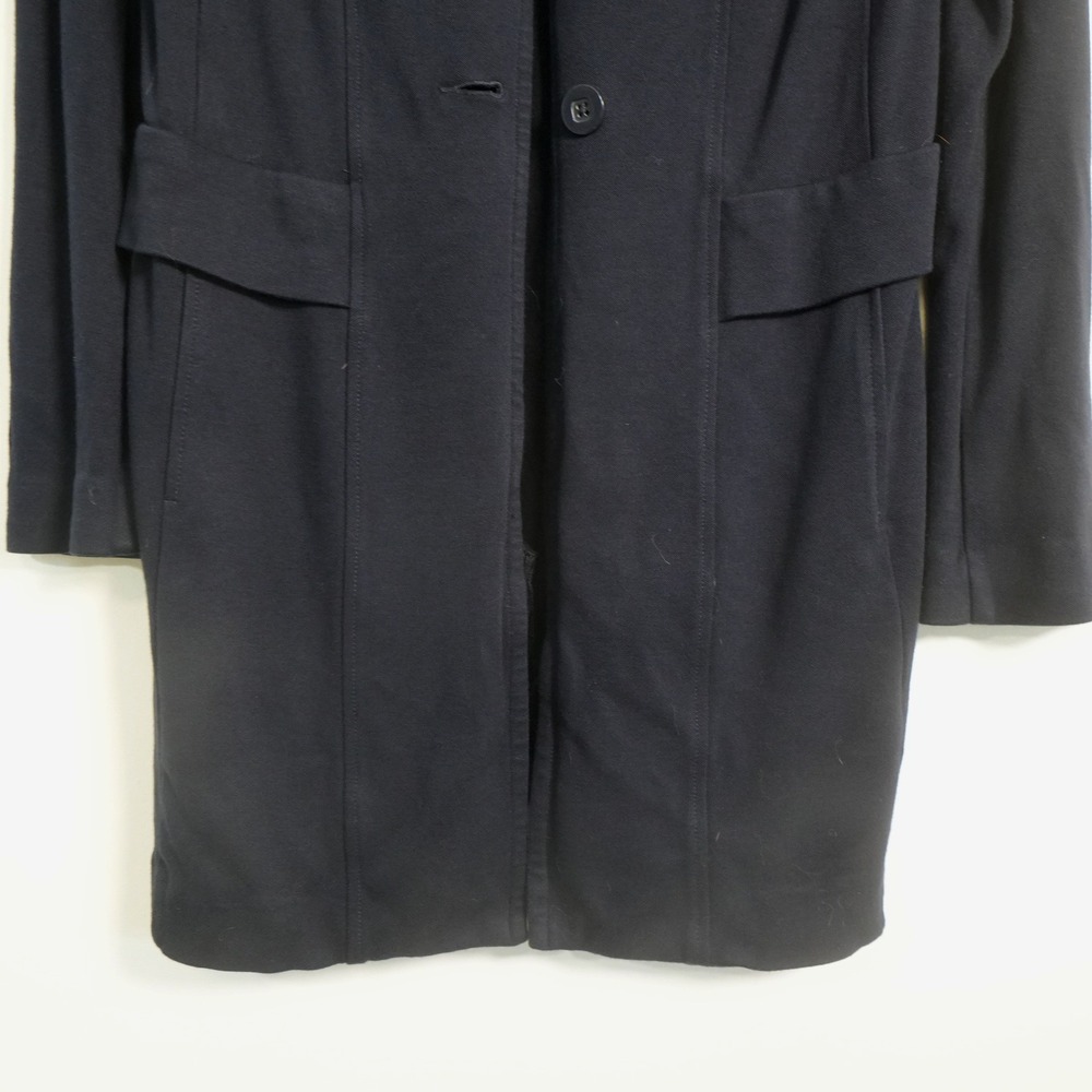 Cabi Longline Knit Blazer Womens Medium Navy Blue 5093 Collarless Career Jacket - Picture 7 of 13